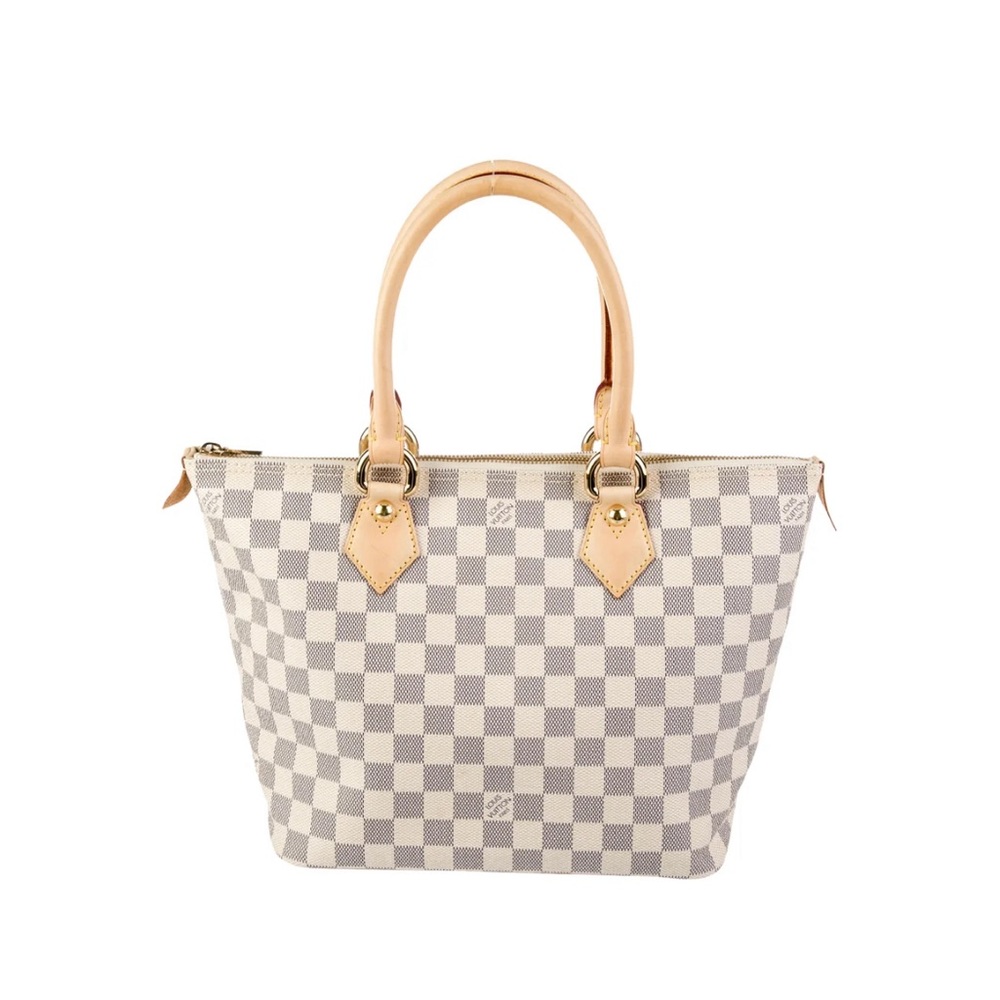 LOUIS VUITTON Damier Azur Saleya MM. Authentic